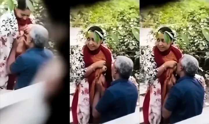 Desi Old Man Sucking Aunty Boobs Recording Video